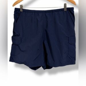 Guide Series Men’s Cargo Shorts Navy Blue Nylon Size L Unlined